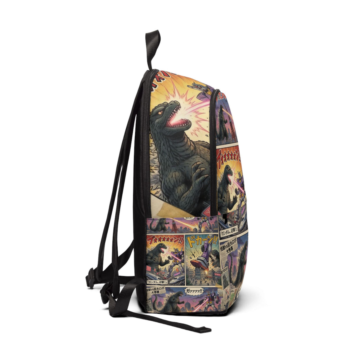 Kaiju Comic Strip Backpack | Godzilla Style Monster Panels