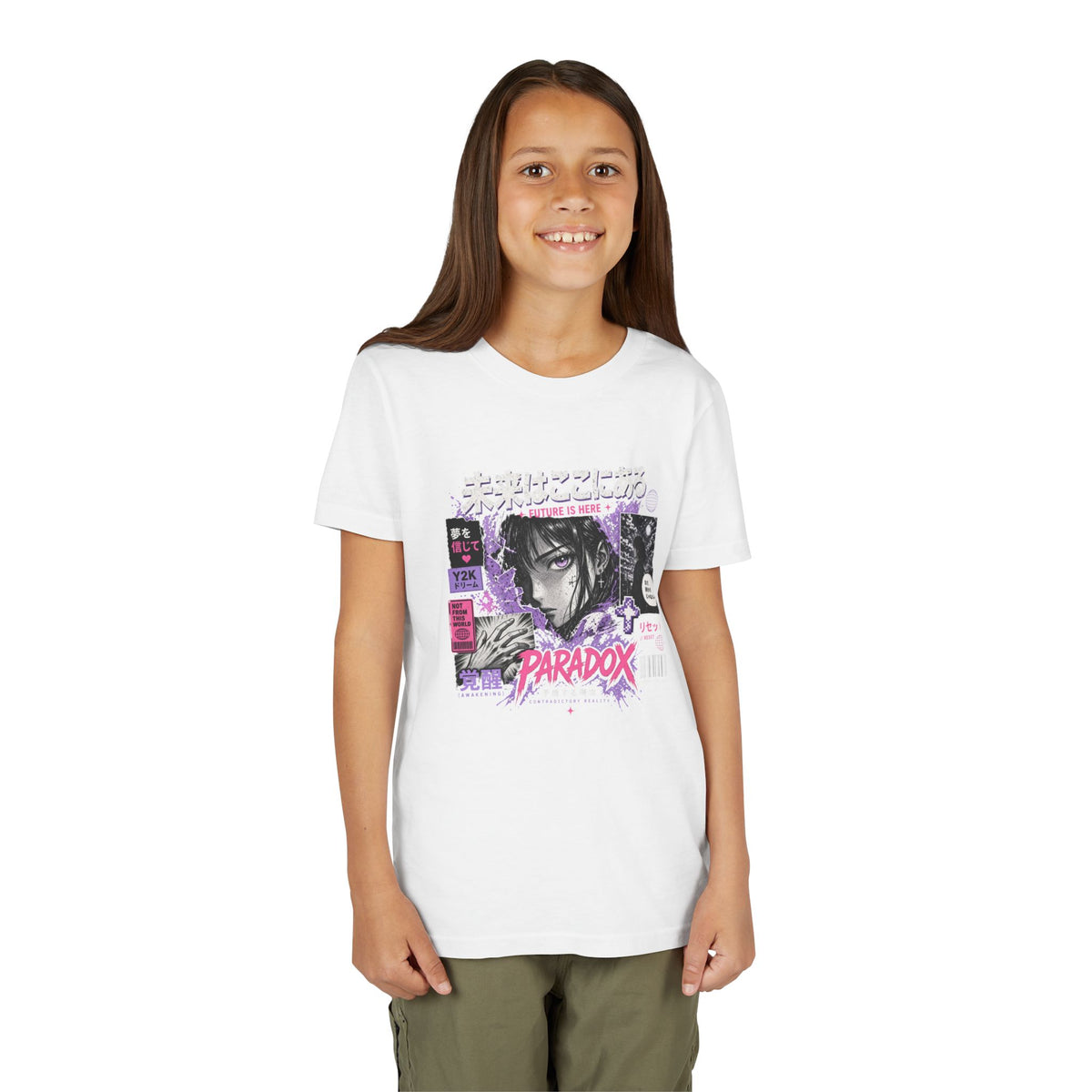 Y2K Youth Paradox Graphic T-Shirt – Retro 2000s Streetwear