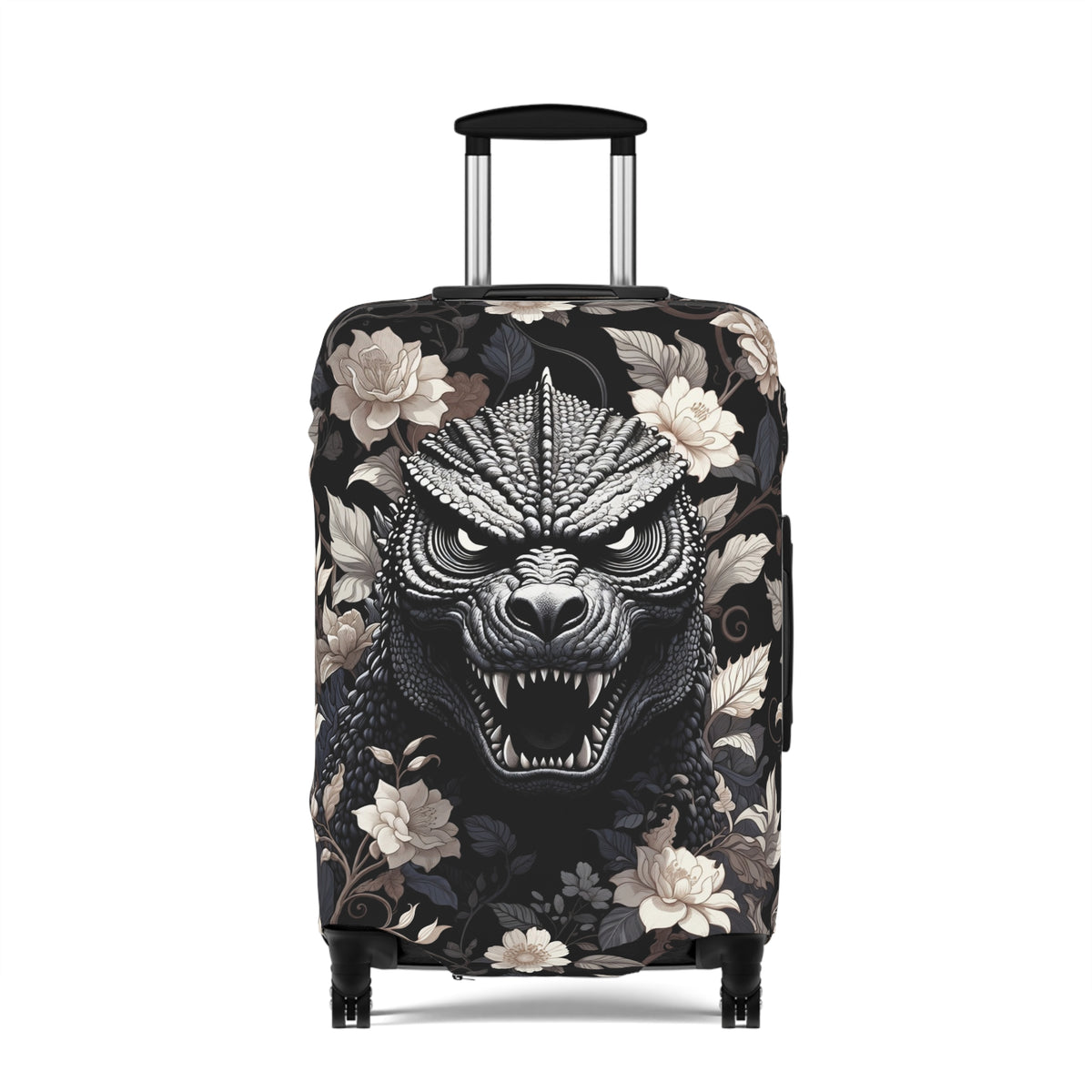 Giant Monster Face Luggage Cover - Bold Travel Gift for Him or Her