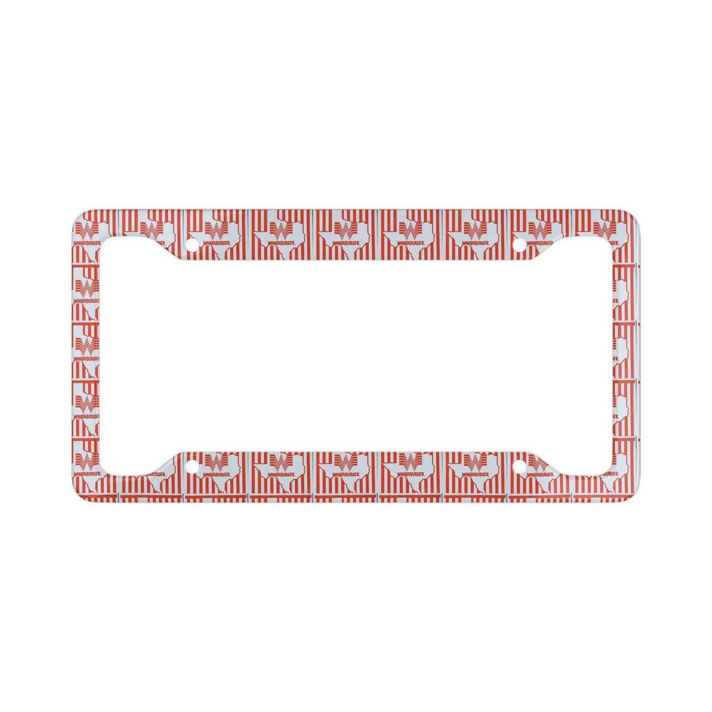 Texas Vintage Whataburger Art license plate frame