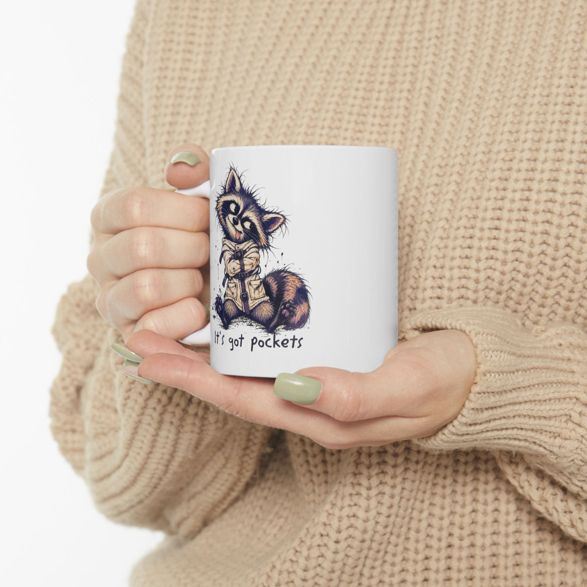 Funny Raccoon Ceramic Mug