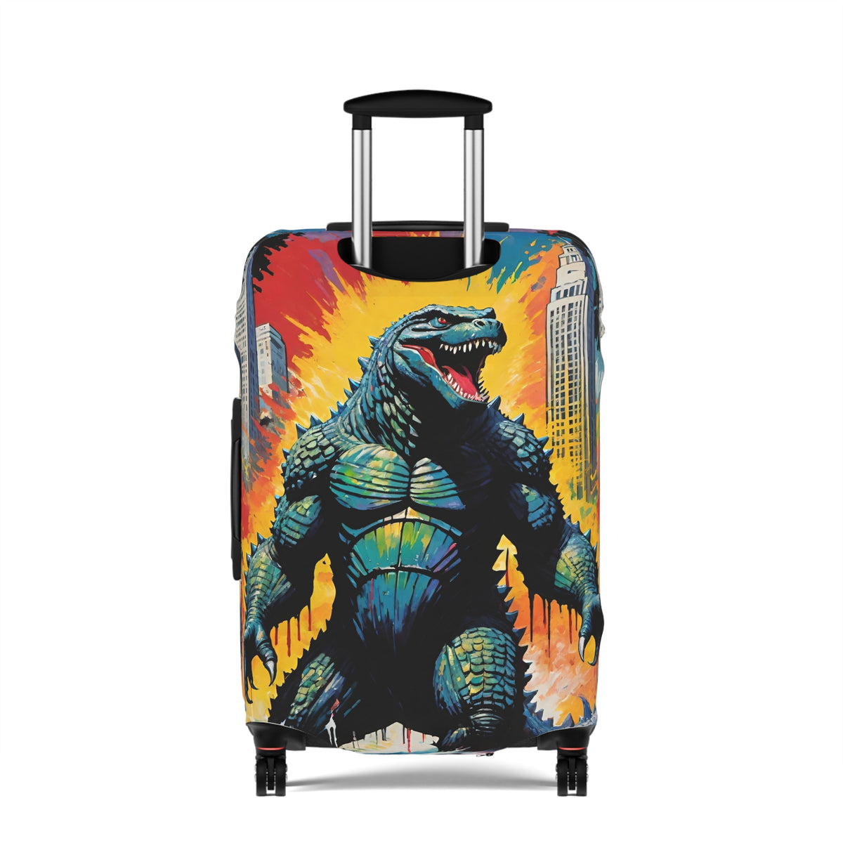 Vintage Monster Travel Luggage Cover - Unique Suitcase Protector for Adventurers